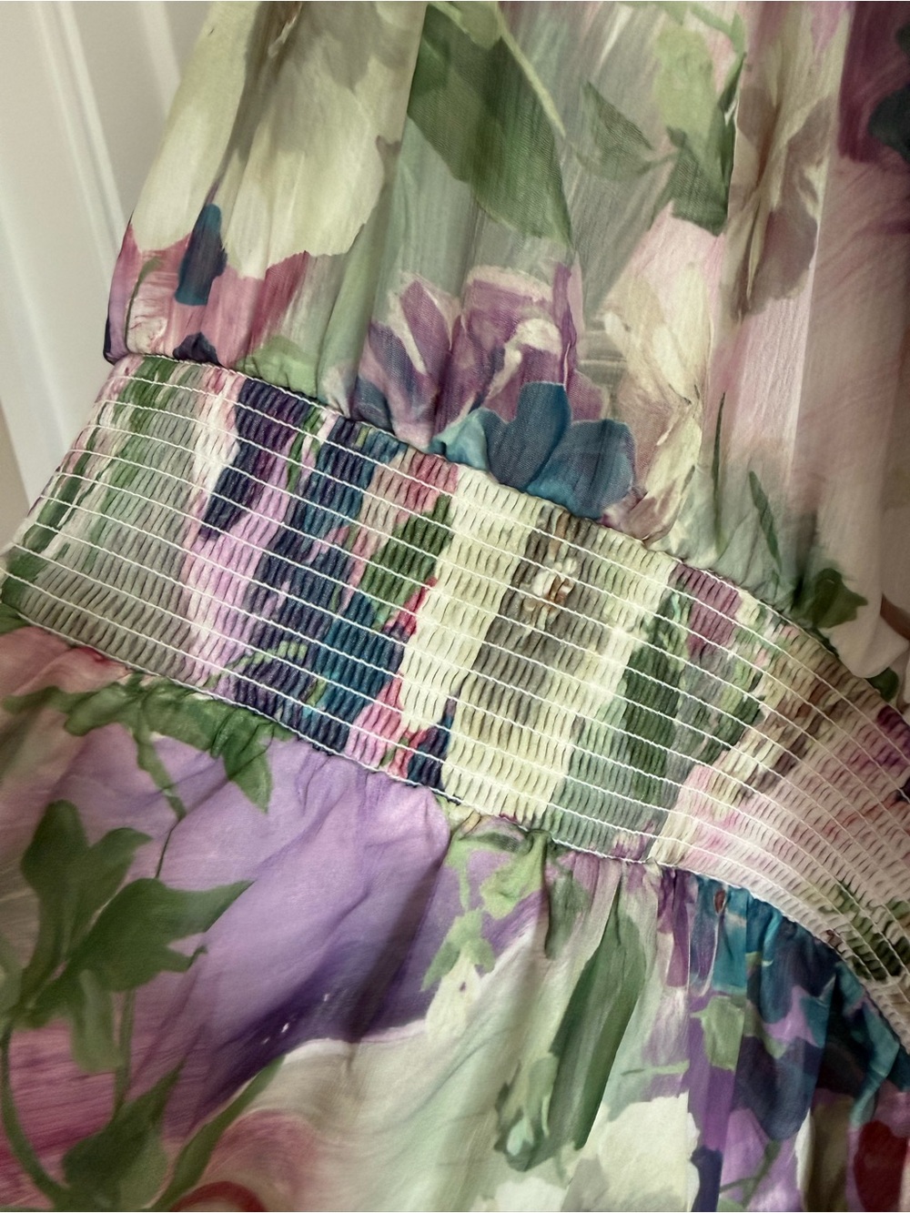 NWT Express Floral Ruffle Mini Dress Size Large - Picture 5 of 5